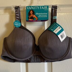 NWT Vanity Fair Illumination Full Figure zoned in support Bra in SteelViolet